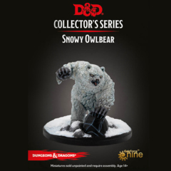 D&D Collector's Series Snowy Owlbear Miniature